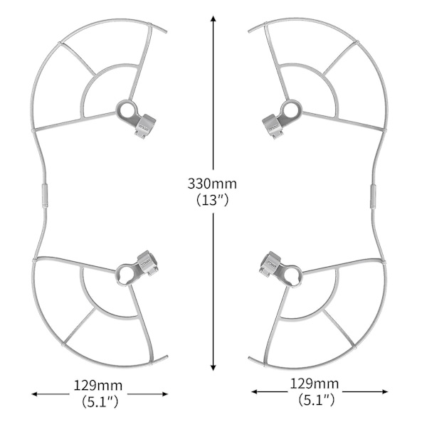 För Mini 3 Pro Tillämplig Propr Blade Ring Anti-Ring 360 Dr Protective