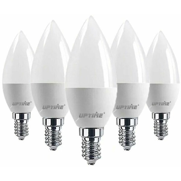 Led Bulb E14-lampa, varmvit 3000k, C37 led 5w, strålvinkel 120, pack om 6