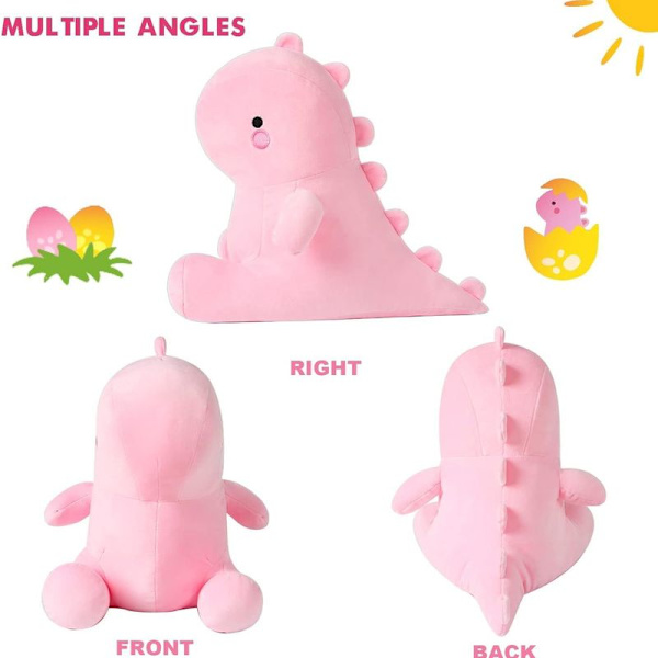 Pehmolelu dinosaur pehmolelu, pehmolelu dinosaur pehmolelu tyyny lelu, pinkki 45cm