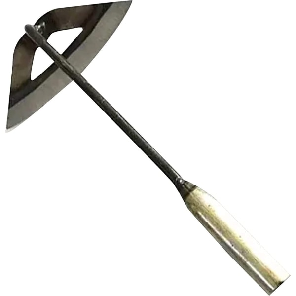 Helt i stål herdet håndholdt hulhakke - Hageplanting Hakke, Håndholdt lukerive, Hagebruk Hulhakke, Bærbar stål jordverktøy for graving (1 stk)