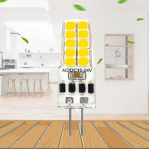 G4 LED-pære AC/DC12V-24V 3W LED G4-lampe 20 LED 360 graders strålevinkel 2835 SMD erstatter 30W halogen-10 stk.