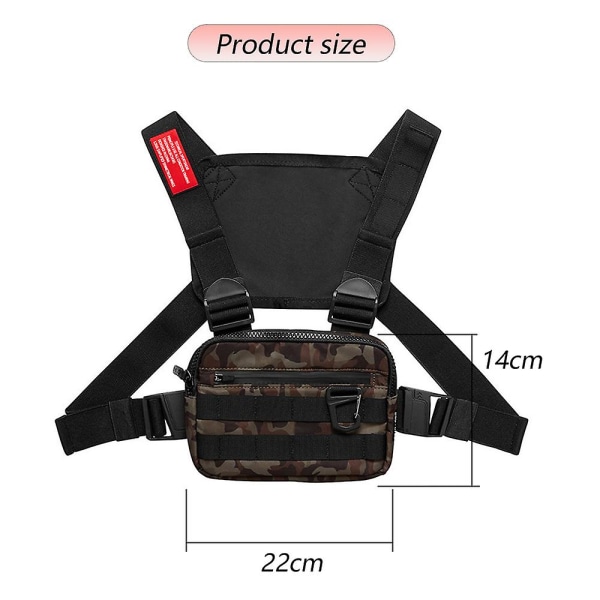 Taktisk rygsæk Multifunktionel nylon magnetisk spænde udendørs rygsæk