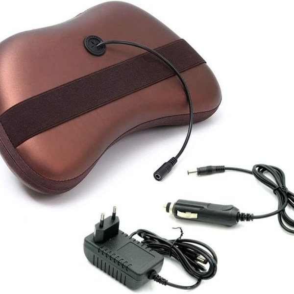 Massasjepute Shiatsu 3D massasjek pute med varmefunksjon Elektrisk nakkemassasjepute