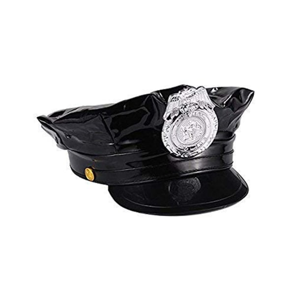 4 Pak Nye Kvinder Politi Fancy Rolleleg Kostume Kjole+Hatte+Bælte+Håndjern Halloween Exig Kostume S
