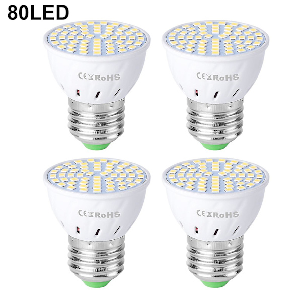 Glödlampa Icke-dimmbar Hög Ljusstyrka 48/60/80 Led E27/e26 Hushåll Energisparande Lampa
