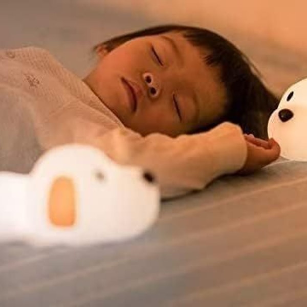 LED Natlampe Børn Baby Natlampe med Touch Switch Bærbar