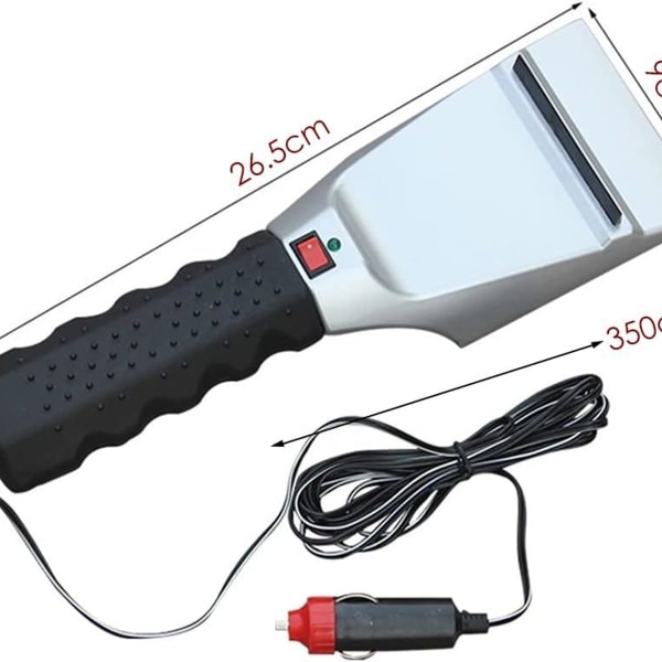 Isskrapen for biler, oppvarmet elektrisk isskrape, 12 V elektrisk oppvarmet