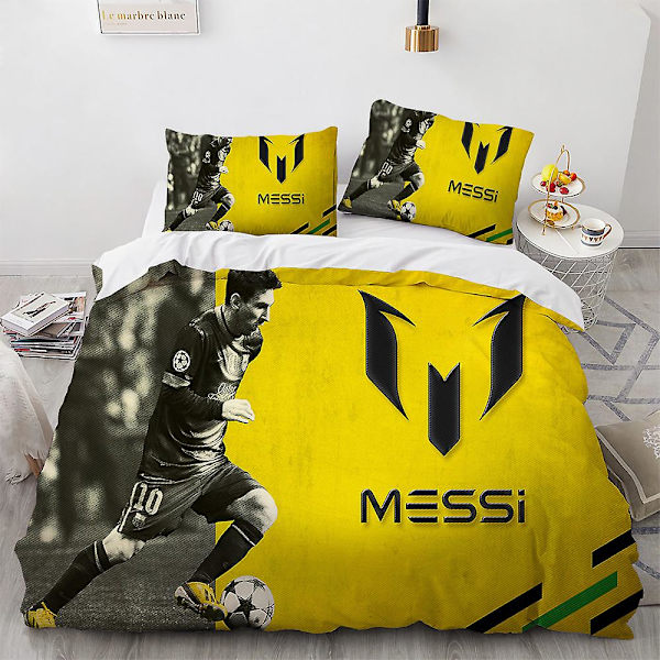 Zqmx-18# Cross Soccer Star 3d Digital Tryk Hjem Quilt Cover, Lagen, Pudebetræk, Sengetøj