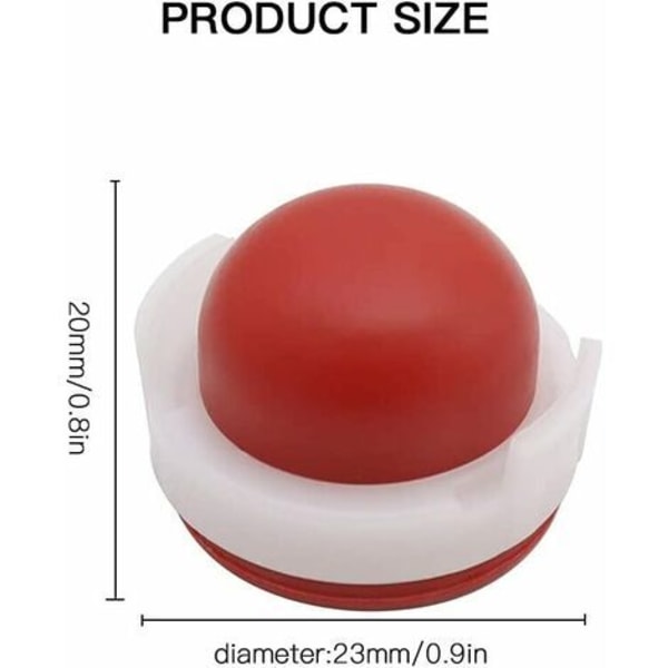 Silikone Plast Primer Pumpe 23 x 20mm Karburator Primer Pære til Briggs & Stratton Plæneklipper 694394 494408