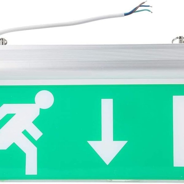 LED Emergency Exit Sign Light, Safety Escape Evacuation Indicator Light High Bright