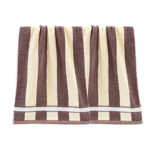 Handdukar Set med 2, Bomull Absorberande Mjuk Handduk för Badrum, Sport, Resor, Fitness, Yoga, 35*75cm