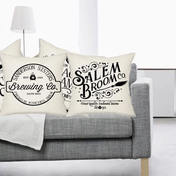 Pcs Halloween Pude Sæt Hjem Indretning Sofa Talje Pude Hynde Sort