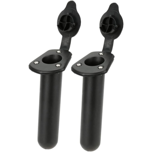 Sett med 2 stk. Flush Recessed Fiske Stang Holder med Pakning Sump Cap Deksel Cap for Kajakk Båter