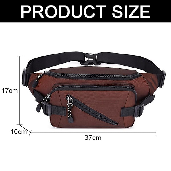 Avslappet lerretsveske Bryst Liten Ryggsekk Brystveske Herre Skulderpose Messenger Bag