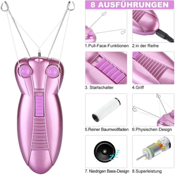 Elektrisk ansiktshår-fjerner for kvinner
