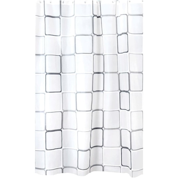 Dusjforheng Badekarforheng Stort utvalg 120/150/180/200/240 x 200cm Inkl. Ringer rutete