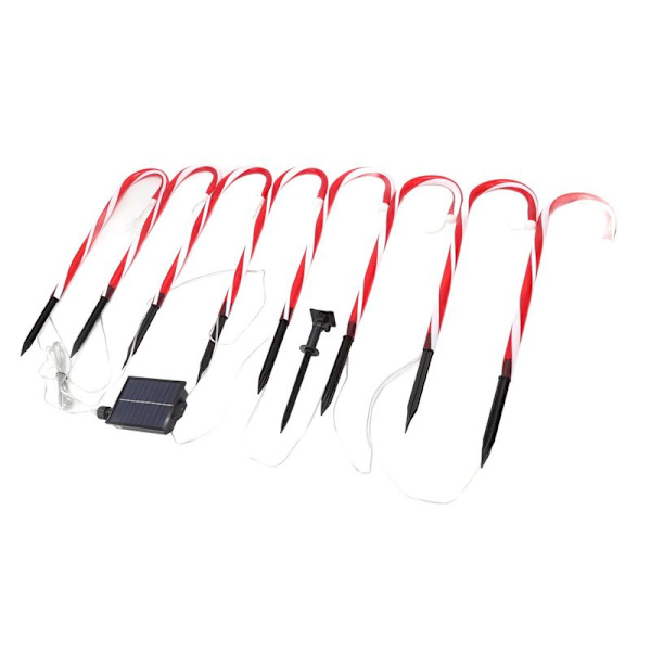 Julegodteri Stokk Lys 1 for 8 Solar Candy Cane Way