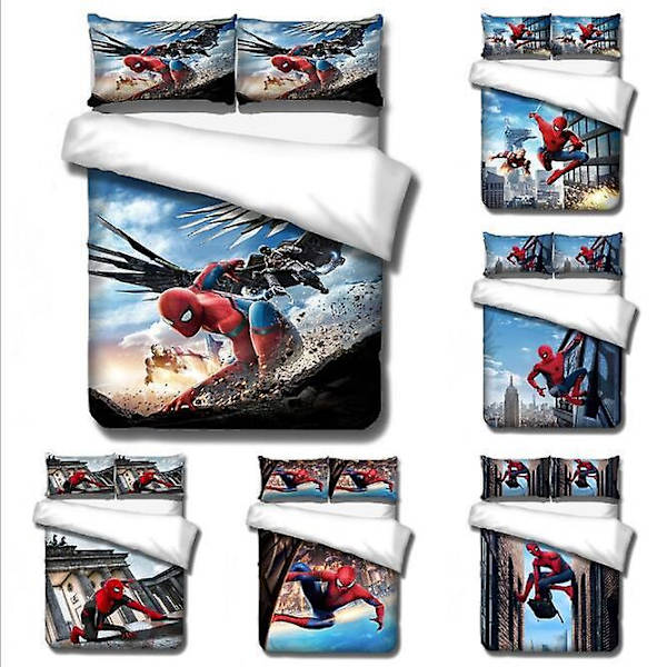 Bp10363# Sengetøj Spider-man Kollektion Størrelse Tredelt dyne
