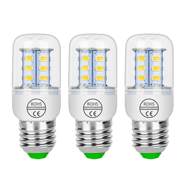 Led-lampa Superljus och effektiv E27 Cri 70+ 3000k/6500k majslampa för hemmabruk-3 st