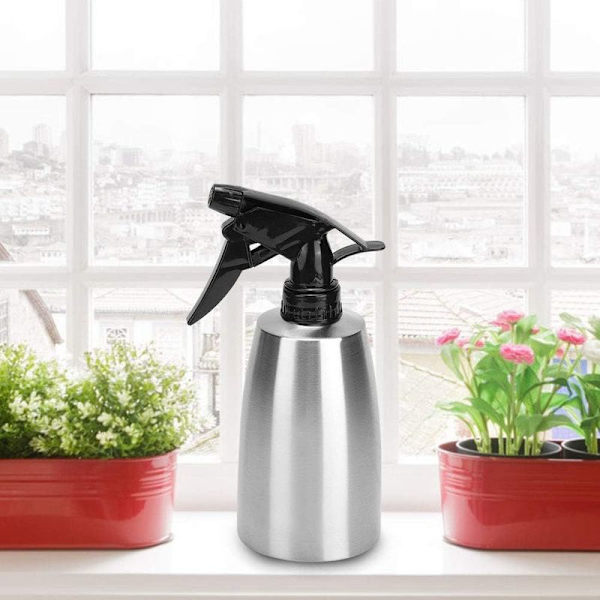 400 ml hushålls multifunktionell rostfritt stål vattenkanna bärbar sprayflaska