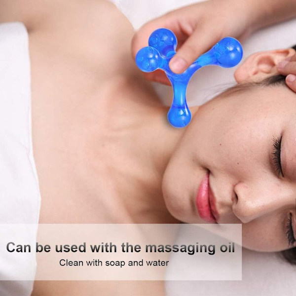 Anself Mini Massager 4 Huvud Massageverktyg Kroppsmassager Kroppsmassager för