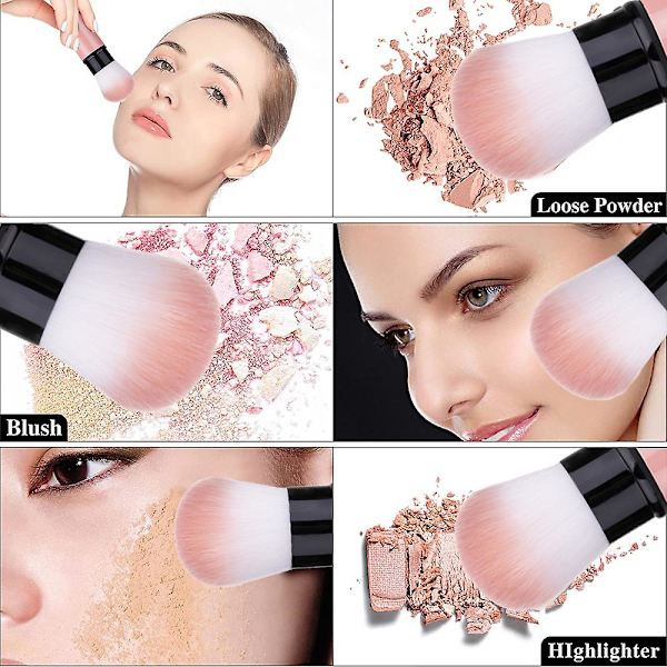 Retractable Makeup Brush, Travel Blush Brush With Cover