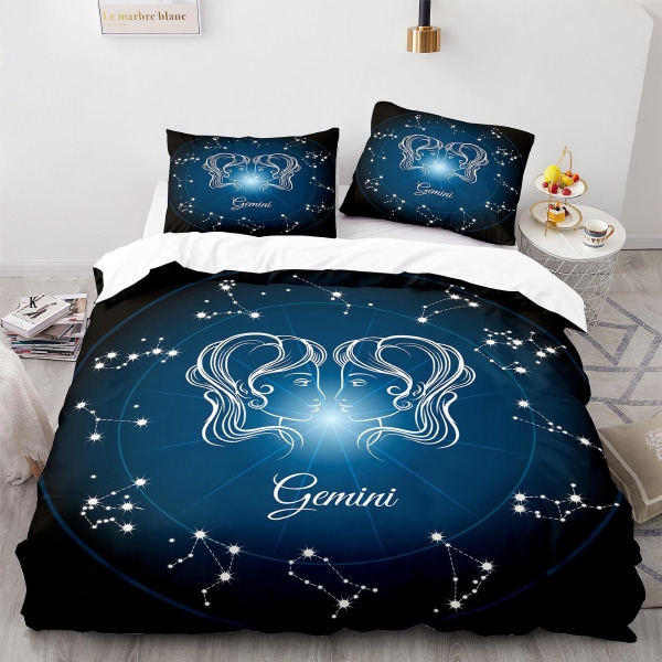 Gemini K # 3d Digital Printing Constellation Three Piece Set Four Piece Size Quilt Cover