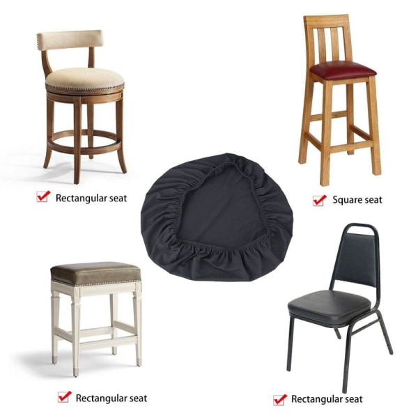Pakke med 4 myke fløyel, avtagbare, vaskbare, støvtette