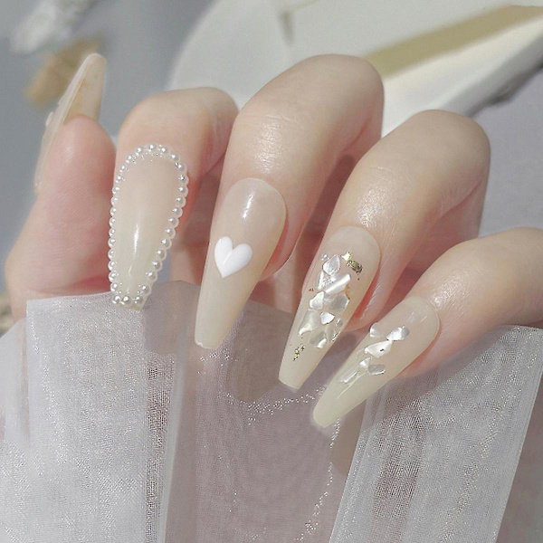 Æsker Seashell Nail Art Negleflager, Uregelmæssige Abalone Seashell Slices Til Negle Farverige Abalone Flager Manicure Negledekorationer Til Neglekunst