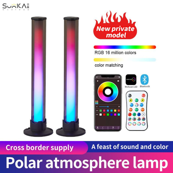 Smart LED-lysbjelke, RGB-omgivelseslys med flermodus
