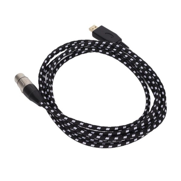 USB-mikrofonkabel, USB till XLR-hona, 3-stiftskabel för