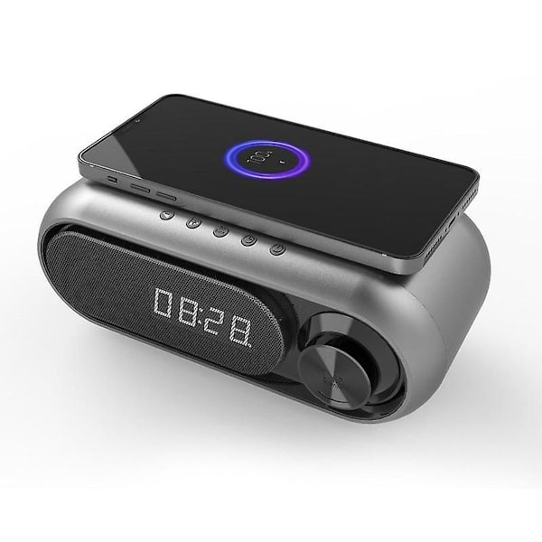 Sengbordsuhrradio med USB-oplader