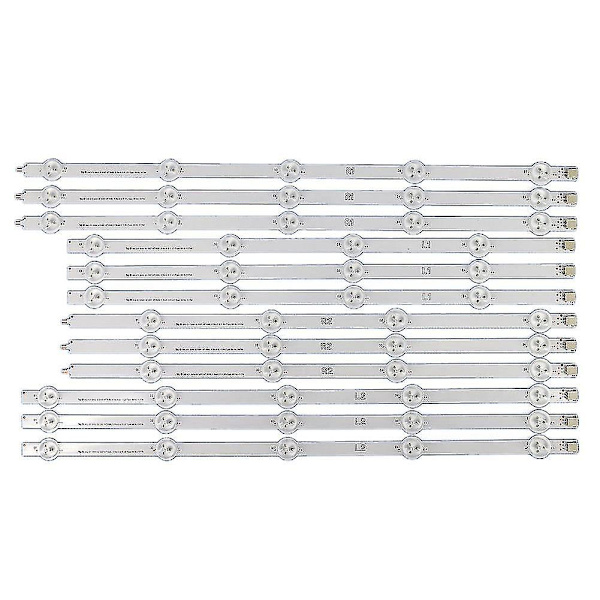 LED-bakgrundsbelysningsremsa kompatibel med 47ln 47la620s 47ln5400 6916l-1174a 6916l-1175a 6916l-1176a 6916l-11--12 stycken