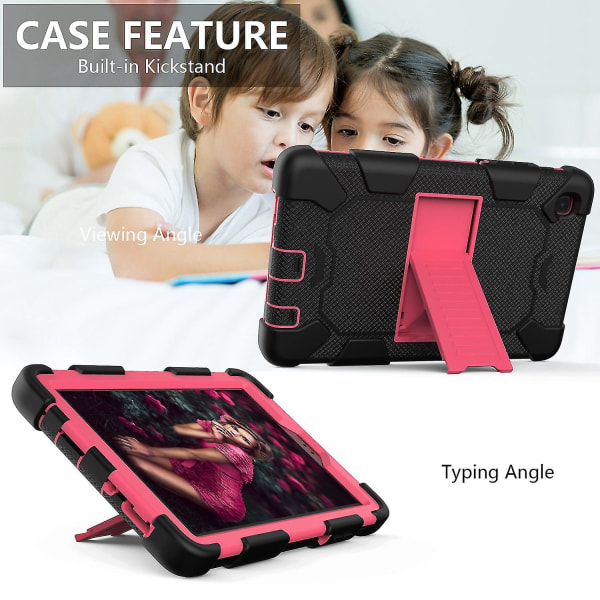 For Samsung Galaxy Tab A7 Lite 8.7-tommers Dual Color Silikon + Pc Tablet Etui Kickstand Støtsikkert Beskyttende Deksel