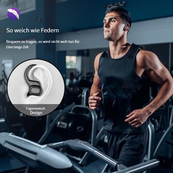 Två-öron touch sport hörlurar, trådlösa Bluetooth hörlurar