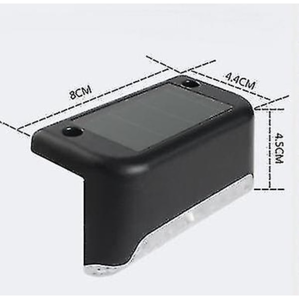 12 stk vanntett solcelle gjerdelys, trappelys, Ip65 Led solcelle hagelys