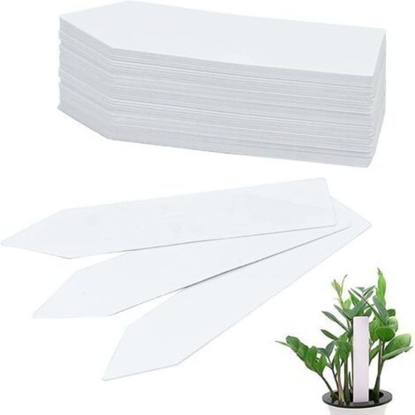 100 Pcs Plastic Plant Labels 10x2cm Waterproof Garden Plastic Labels Seedling Markers Nursery Plant Labels PVC Plant Flower Pot Labels