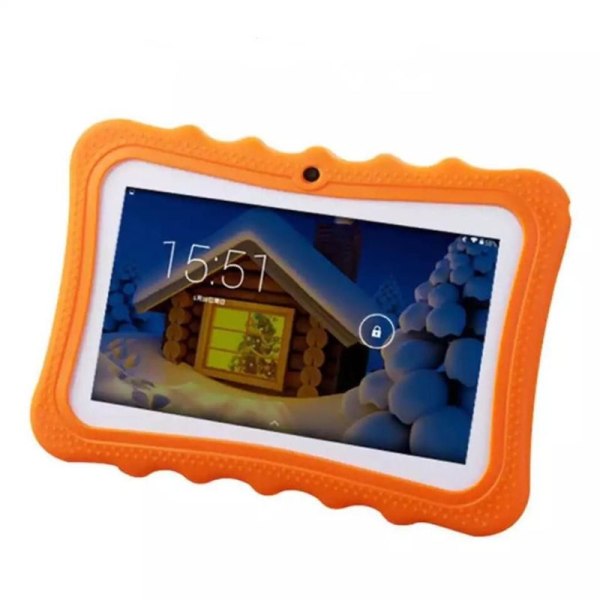 7" Kids Tablet PC 8GB Quad Core Wi-Fi Tablet PC Pad med stötsäker