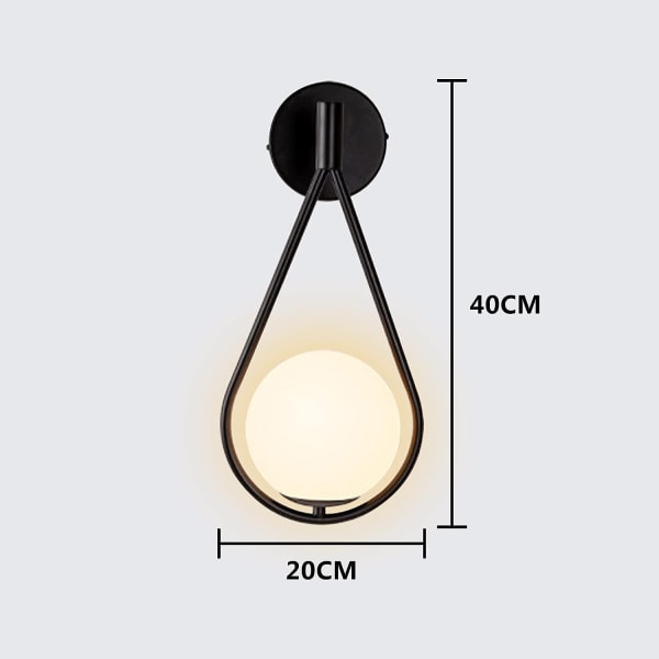 Sfærisk design LED vegglampe - Moderne og elegant atmosfære i hjemmet ditt!