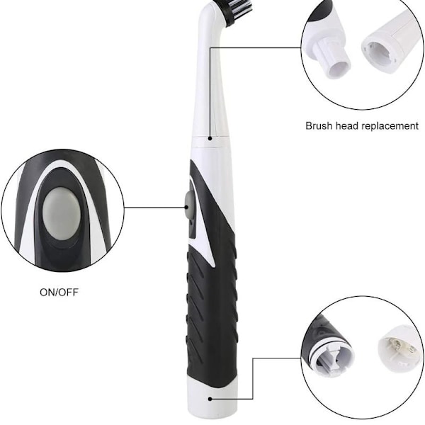 Sonic Scrubber 4 in 1 sähköinen puhdistusharja, puhdistusharja