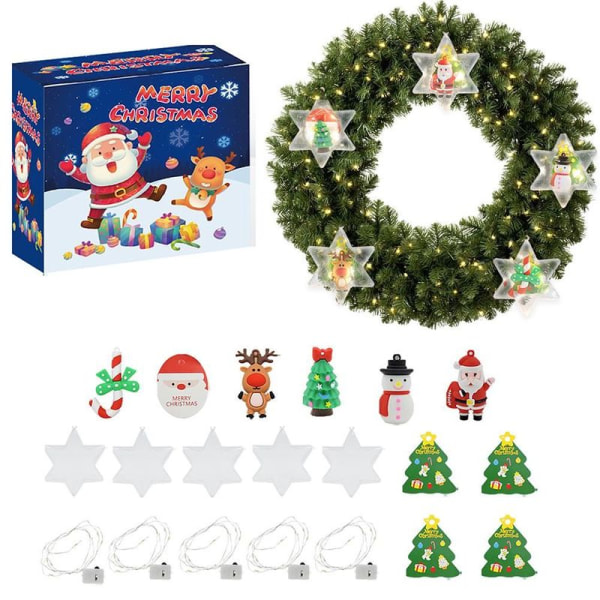 Julekalender med mini-ophæng til nedtælling til jul