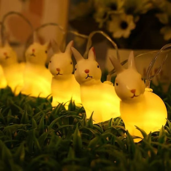 Easter Rabbit LED String Lights Easter Decorations