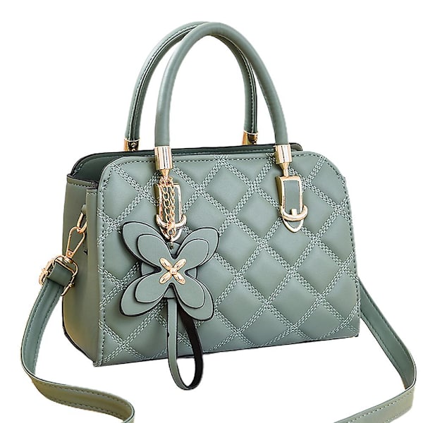 Ny Fashion Rhombus Bærbar Lille Firkantet Taske Kunstlæder Skuldertaske Crossbody Taske