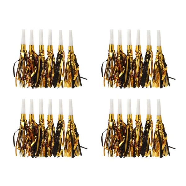 Glitter Metallic Fringe Noise Maker Musical Blowouts Whistle Style 1
