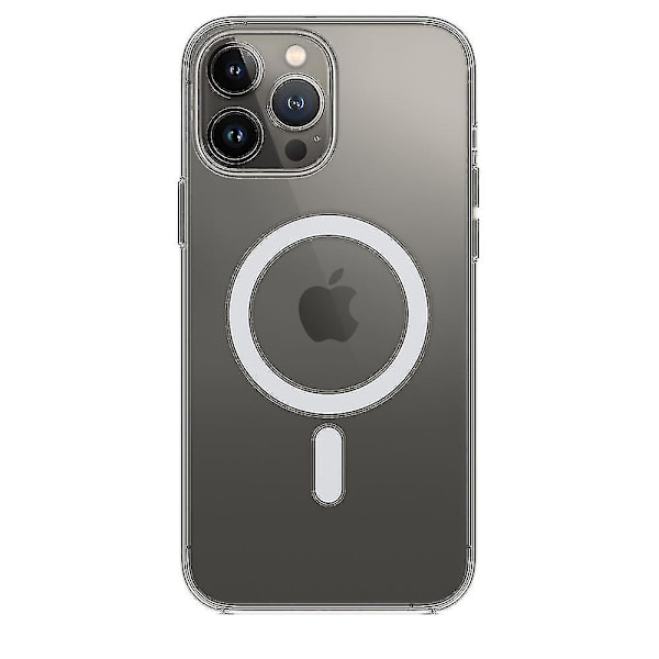 13 Pro Max gennemsigtigt cover med MagSafe
