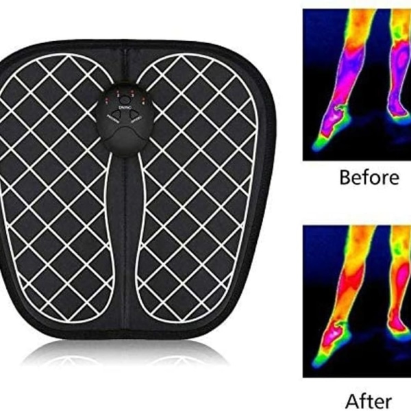 Fot Stim Pro Fysioterapi Massagematta Fällbar Bärbar Elektrisk Massagematta M