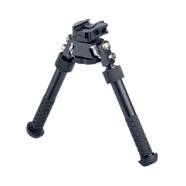 V8 Atlas Bipod 360 asteen tarkkuussäädettävät jalat Bipod kiväärimetsästykseen +Musta+