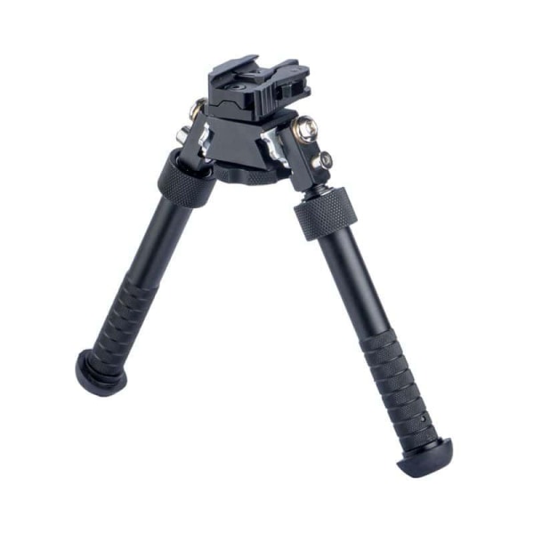 V8 Atlas Bipod 360 Graders Precision Justerbara Ben för Gevärsjakt +Svart+