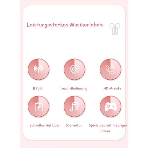 Bluetooth-kuulokkeet 5.0, langattomat stereo Bluetooth-kuulokkeet