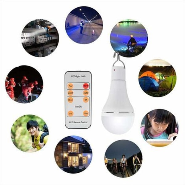 Soldriven LED-lampa -? Bärbar USB Laddningslykta Lampa Spotlight Inomhus Kontor Kök Läsning Med Solpanel -2Lamp